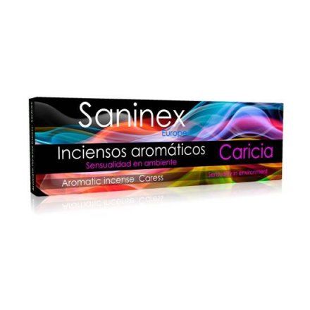 SANINEX INCIENSO AROMATICO CARICIA 20 STICKS, olores afrodisiacos en Vibrashop
