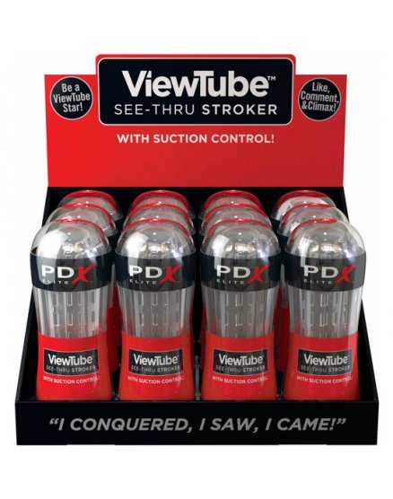 VIEWTUBE SEE-THRU STROKER 12PC VIBRASHOP