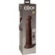 9 INCH 2 DENSITY VIBRATING COCK - MARRÓN VIBRASHOP