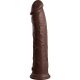 11 INCH 2DENSITY SILICONE COCK - MARRÓN VIBRASHOP