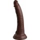 7 INCH 2 DENSITY SILICONE COCK - MARRÓN VIBRASHOP