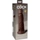 8 INCH 2 DENSITY SILICONE COCK - MARRÓN VIBRASHOP