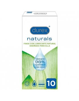 DUREX NATURALS PRESERVATIVOS FINOS CON LUBRICANTE NATURAL 10UDS VIBRASHOP