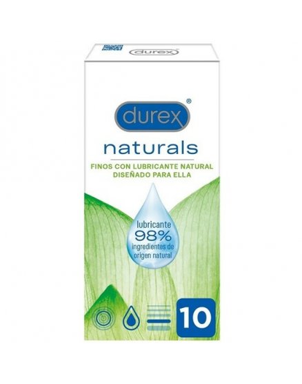 DUREX NATURALS PRESERVATIVOS FINOS CON LUBRICANTE NATURAL 10UDS VIBRASHOP