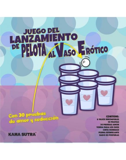 JUEGO DE LANZAMIENTO DE PELOTA AL VASO ERÓTICO VIBRASHOP