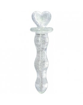 HEART A GLOW DONG - TRANSPARENTE VIBRASHOP