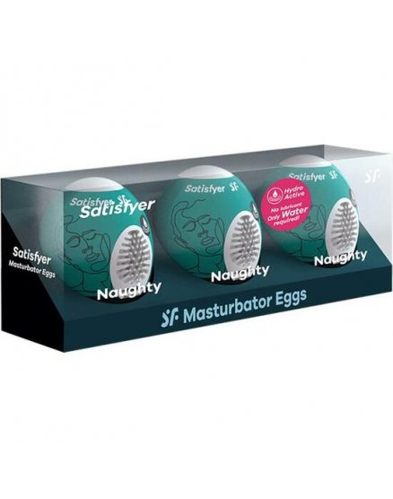 SATISFYER SET DE HUEVOS MASTURBADORES NAUGHTY - 3UDS VIBRASHOP