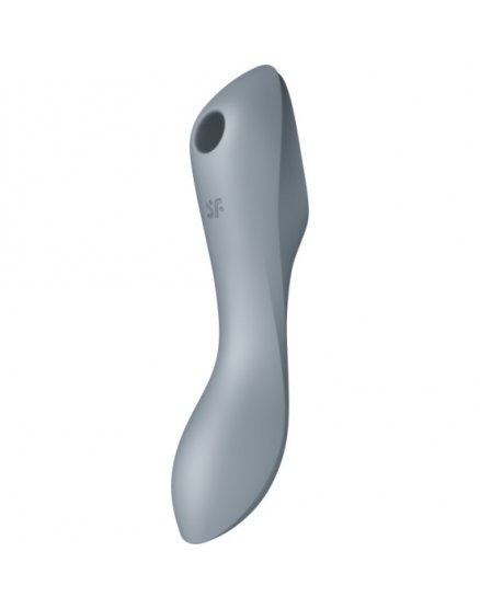 SATISFYER CURVY TRINITY 3 VIBRADOR AIR PULSE INSERTABLE - GRIS VIBRASHOP