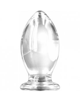 BISHOP GLASS BUTTPLUG TRANSPARENTE VIBRASHOP
