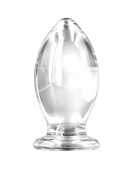 BISHOP GLASS BUTTPLUG TRANSPARENTE VIBRASHOP