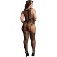 LE DESIR BODYSTOCKING DE RED DE CONTRASTE CON TIRANTES VIBRASHOP