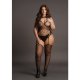 LE DESIR BODYSTOCKING DE RED DE CONTRASTE CON TIRANTES VIBRASHOP