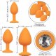 KIT DILATADORES ANALES 3 PCS - NARANJA VIBRASHOP