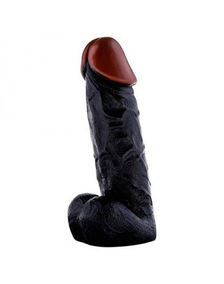 PRÍNCIPE DE NAMIBIA PENE REALÍSTICO NEGRO 20 CM VIBRASHOP