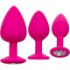 KIT DILATADOR ANAL 3 PCS - ROSA VIBRASHOP