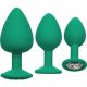 KIT DILATADOR ANAL 3 PCS - VERDE VIBRASHOP