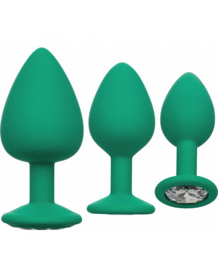 KIT DILATADOR ANAL 3 PCS - VERDE VIBRASHOP