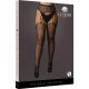 LE DESIR SUSPENDER LEOPARD PANTYHOSE - BLACK - OSX VIBRASHOP