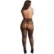 LE DESIR CROTCHLESS CUT-OUT PANTYHOSE - BLACK - OSX VIBRASHOP