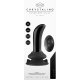 PRICKLY - VIBRADOR DE CRISTAL - CON VENTOSA Y MANDO A DISTANCIA - RECARGABLE - 10 VELOCIDADES - NEGRO VIBRASHOP