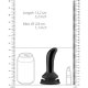 PRICKLY - VIBRADOR DE CRISTAL - CON VENTOSA Y MANDO A DISTANCIA - RECARGABLE - 10 VELOCIDADES - NEGRO VIBRASHOP