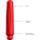 DELIA - BALA VIBRADORA - ABS BULLET WITH SILICONE SLEEVE - 10-VELOCIDADES - ROJO VIBRASHOP