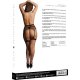 LE DÉSIR - STRIPED, FISHNET GARTERBELT - NEGRO - OSX VIBRASHOP