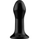 PLUGGY - GLASS VIBRATOR - WITH SUCTION CUP AND REMOTE - RECARGABLE - 10 VELOCIDADES - NEGRO VIBRASHOP