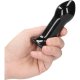 PLUGGY - GLASS VIBRATOR - WITH SUCTION CUP AND REMOTE - RECARGABLE - 10 VELOCIDADES - NEGRO VIBRASHOP