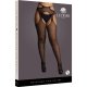 LE DÉSIR - SUSPENDER PANTYHOSE WITH STRAPPY WAIST - NEGRO - OSX VIBRASHOP