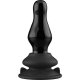 MISSY - GLASS VIBRATOR - WITH SUCTION CUP AND REMOTE - RECARGABLE - 10 VELOCIDADES - NEGRO VIBRASHOP