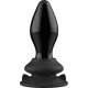 STRETCHY - GLASS VIBRATOR - WITH SUCTION CUP AND REMOTE - RECHARGEABLE - 10 VELOCIDADES - NEGRO VIBRASHOP