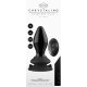 STRETCHY - GLASS VIBRATOR - WITH SUCTION CUP AND REMOTE - RECHARGEABLE - 10 VELOCIDADES - NEGRO VIBRASHOP