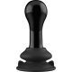 GLOBY - GLASS VIBRATOR - WITH SUCTION CUP AND REMOTE - RECHARGEABLE - 10 VELOCIDADES - NEGRO VIBRASHOP