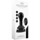 GLOBY - GLASS VIBRATOR - WITH SUCTION CUP AND REMOTE - RECHARGEABLE - 10 VELOCIDADES - NEGRO VIBRASHOP