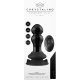 RIMLY - PLUG VIBRADOR DE CRISTAL CON MANDO - 10 VELOCIDADES - NEGRO VIBRASHOP