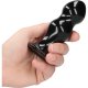 RIMLY - PLUG VIBRADOR DE CRISTAL CON MANDO - 10 VELOCIDADES - NEGRO VIBRASHOP