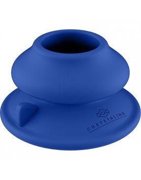 CHRYSTALINO - SILICONE SUCTION CUP - BLUE VIBRASHOP