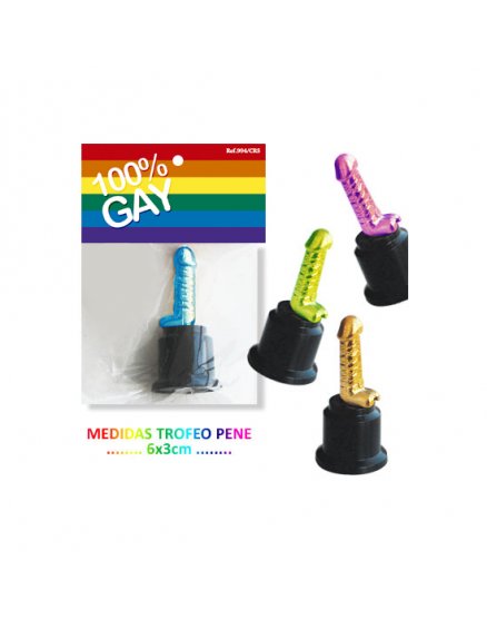 TROFEO PENE METALIZADO / INEDITFESTA BROMA VIBRASHOP