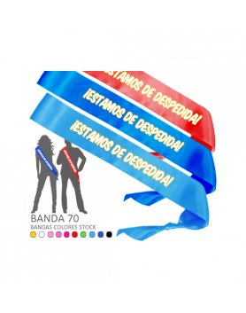 ESTAMOS DE DESPEDIDA MARINERA BANDA HONORIFICA AZUL (BANDA 70) VIBRASHOP