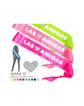 AMIGAS CORAZÓN BANDA HONORIFICA (Banda 70) VIBRASHOP