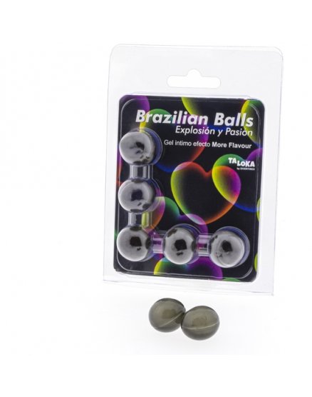 5 BRAZILIAN BALLS EXPLOSION DE AROMAS GEL EXCITANTE EFECTO MORE FLAVOUR VIBRASHOP