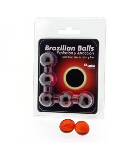 5 BRAZILIAN BALLS EXPLOSION DE AROMAS GEL EXCITANTE EFECTO CALOR Y FRIO. VIBRASHOP