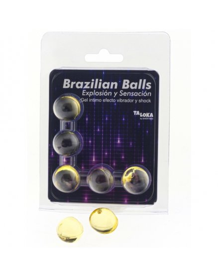 5 BRAZILIAN BALLS EXPLOSION DE AROMAS GEL EXCITANTE EFECTO VIBRADOR Y SHOCK VIBRASHOP