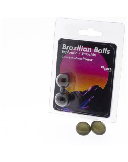 2 BRAZILIAN BALLS EXPLOSION DE AROMAS GEL EXCITANTE EFECTO POWER. VIBRASHOP