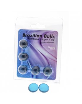 5 BRAZILIAN BALLS EXPLOSION DE AROMAS GEL EXCITANTE EFECTO FRIO VIBRASHOP