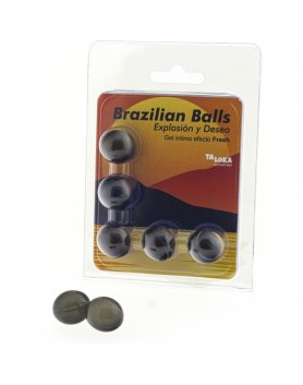 5 BRAZILIAN BALLS EXPLOSION DE AROMAS GEL EXCITANTE EFECTO FRESH VIBRASHOP