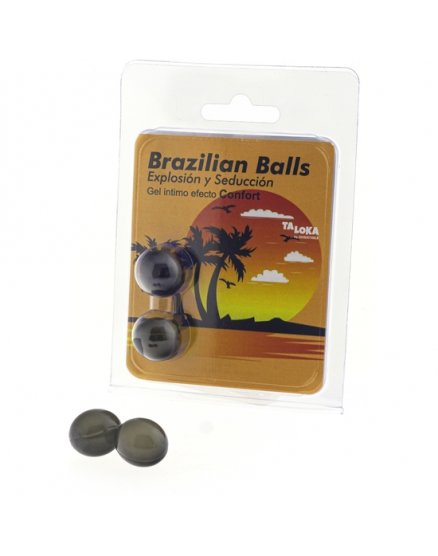 2 BRAZILIAN BALLS EXPLOSION DE AROMAS GEL EXCITANTE EFECTO CONFORT VIBRASHOP