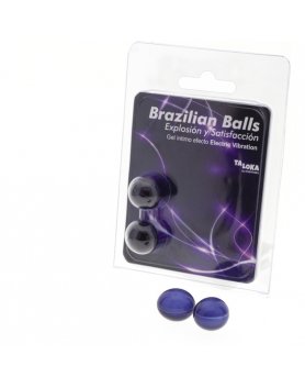 2  BRAZILIAN BALLS EXPLOSION DE AROMAS GEL EXCITANTE EFECTO ELECTRIC  VIBRACIÓN VIBRASHOP