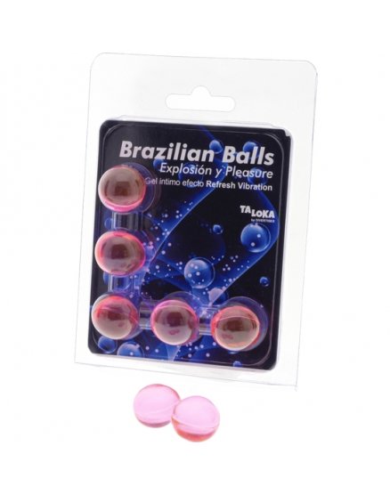 5 BRAZILIAN BALLS EXPLOSION DE AROMAS GEL EXCITANTE EFECTO REFRESH VIBRATION VIBRASHOP